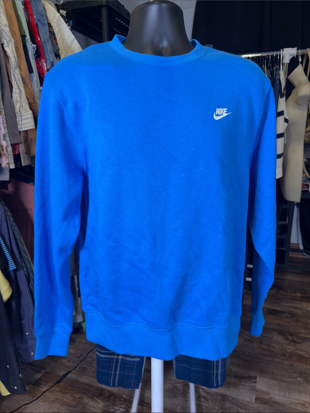 Nike Men’s Bright Blue Crewneck Sweatshirt